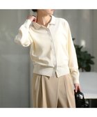 【グリーンパークス/Green Parks】のここちニット衿付き配色プルオーバー Ecru|ID: prp329100004863400 ipo3291000000036157233