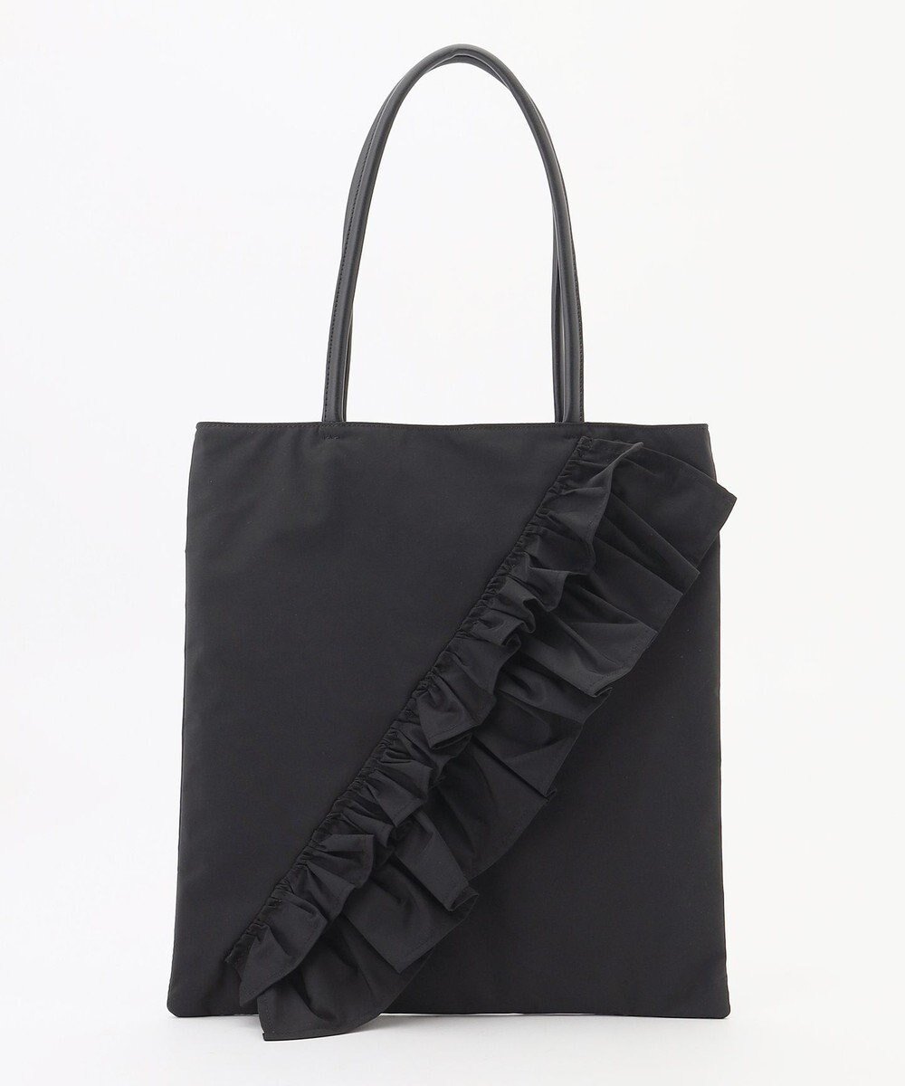 【組曲/KUMIKYOKU】のラッフルラインフラットトート 人気、トレンドファッション・服の通販 founy(ファニー) 　ファッション　Fashion　レディースファッション　Fashion for Women　バッグ　Bags　シンプル　Simple, Minimal　フェミニン　Feminine, Girly　フォルム　Silhouette, Form　フラット　Flat, Flat Shoes　フリル　Frill, Ruffle　ラッフル　Ruffle, Frill　軽量　Lightweight, Ultra Light　 other-1|ID: prp329100004863451 ipo3291000000036157473