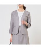 【ジェイ プレス/J.PRESS】のOXIJEWEL ストレッチ ノーカラー ジャケット 人気、トレンドファッション・服の通販 founy(ファニー) ファッション Fashion レディースファッション Fashion for Women アウター Coat / Outerwear Collection レディースジャケット・軽アウター Jackets ノーカラージャケット / シンプル上品コーデ Collarless Jackets ウォッシャブル Machine Washable 春 Spring 吸水 Absorbent, Quick-Dry シンプル Simple, Minimal ジャケット Jacket, Outerwear ストレッチ Stretch, Stretchy Fabric ドレープ Drape, Draping Fabric フロント Front, Front Design 羽織 Haori, Light Jacket S/S・春夏 SS, Spring/Summer, Warm Season 夏 Summer thumbnail グレー系|ID: prp329100004863501 ipo3291000000036157715