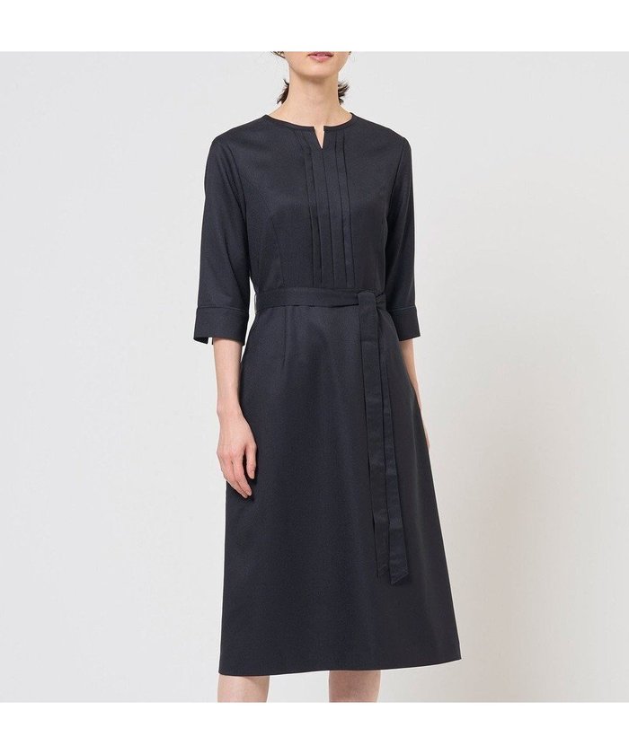 【ジェイ プレス/J.PRESS】のOXIJEWEL ストレッチ ワンピース インテリア・キッズ・メンズ・レディースファッション・服の通販 founy(ファニー) https://founy.com/ ファッション Fashion レディースファッション Fashion for Women ワンピース Dresses ウォッシャブル Machine Washable 春 Spring 吸水 Absorbent, Quick-Dry ジャケット Jacket, Outerwear ストレッチ Stretch, Stretchy Fabric ドレープ Drape, Draping Fabric フィット Fit, Slim Fit フェミニン Feminine, Girly フレア Flare, Flared フロント Front, Front Design リボン Ribbon, Bow S/S・春夏 SS, Spring/Summer, Warm Season 夏 Summer エレガント 上品 Elegant ビジネス 仕事 通勤 Business / Work / Commuting |ID: prp329100004863511 ipo3291000000036158000