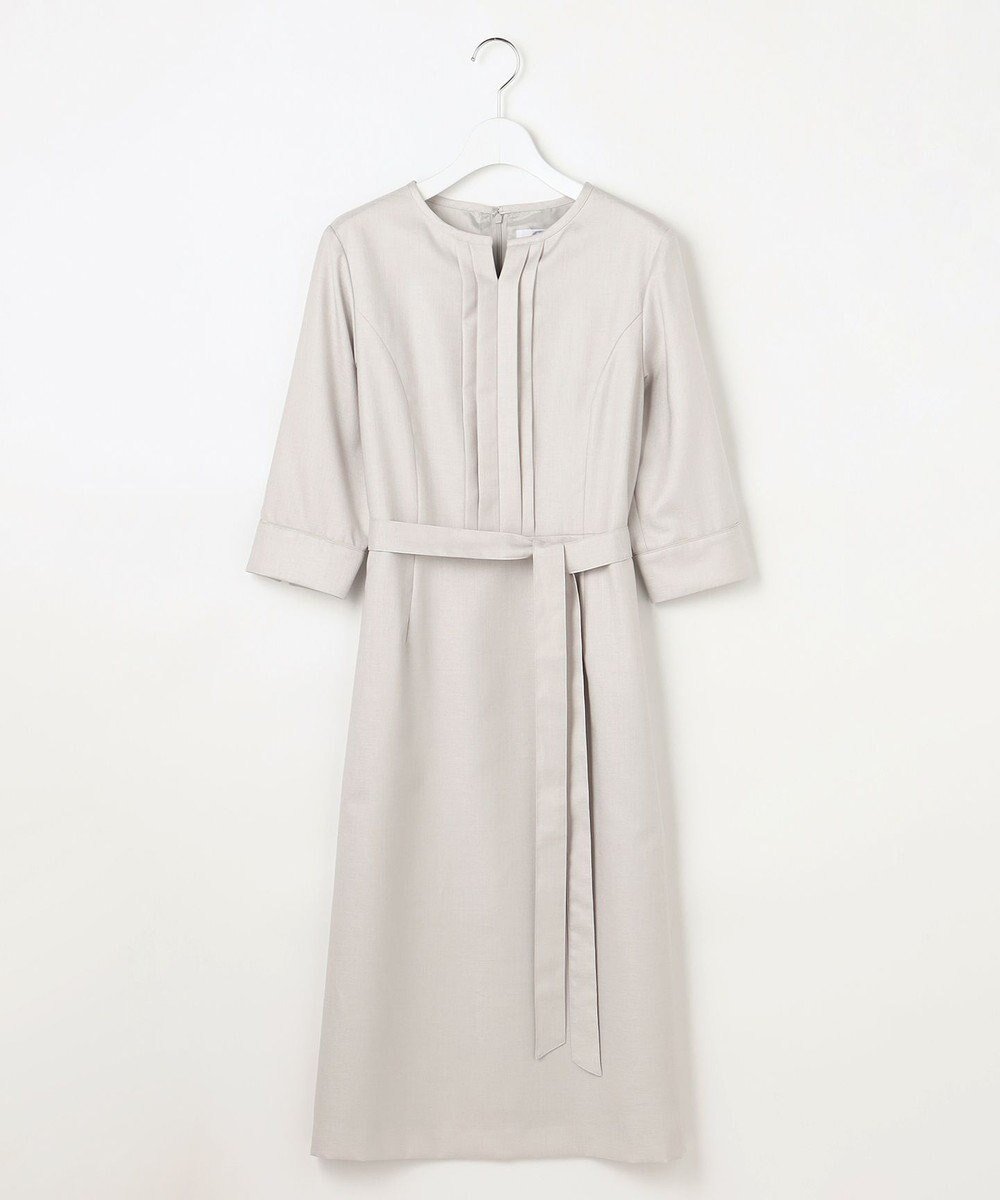 【ジェイ プレス/J.PRESS】のOXIJEWEL ストレッチ ワンピース インテリア・キッズ・メンズ・レディースファッション・服の通販 founy(ファニー) ファッション Fashion レディースファッション Fashion for Women ワンピース Dresses ウォッシャブル Machine Washable 春 Spring 吸水 Absorbent, Quick-Dry ジャケット Jacket, Outerwear ストレッチ Stretch, Stretchy Fabric ドレープ Drape, Draping Fabric フィット Fit, Slim Fit フェミニン Feminine, Girly フレア Flare, Flared フロント Front, Front Design リボン Ribbon, Bow S/S・春夏 SS, Spring/Summer, Warm Season 夏 Summer エレガント 上品 Elegant ビジネス 仕事 通勤 Business / Work / Commuting ライトグレー系|ID: prp329100004863511 ipo3291000000036158015