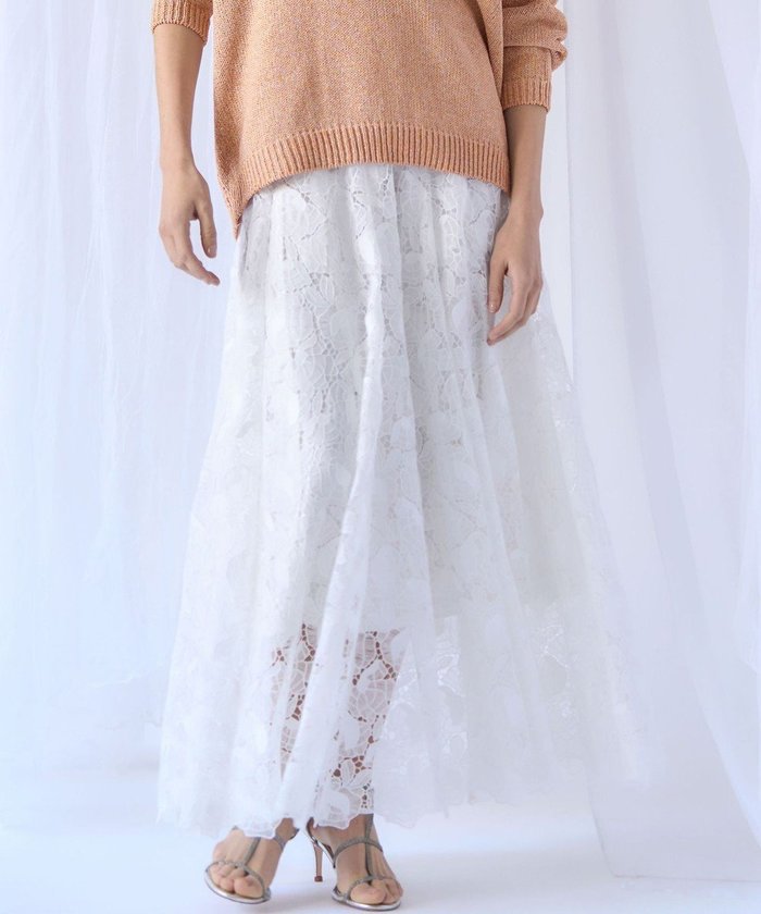 【23区/NIJYUSANKU】の【GOLD LABEL】BROCHEレース フレアスカート インテリア・キッズ・メンズ・レディースファッション・服の通販 founy(ファニー) https://founy.com/ ファッション Fashion レディースファッション Fashion for Women スカート Skirts Aライン・フレアスカート A-Line & Flared Skirts 春 Spring コレクション Collection, Seasonal Line シンプル Simple, Minimal スマート Smart, Elegant フラワー Flower, Floral フレア Flare, Flared レース Lace, Lace Fabric S/S・春夏 SS, Spring/Summer, Warm Season おすすめ Recommended / Our Picks 夏 Summer エレガント 上品 Elegant 2026年 2026 |ID: prp329100004863514 ipo3291000000036158129