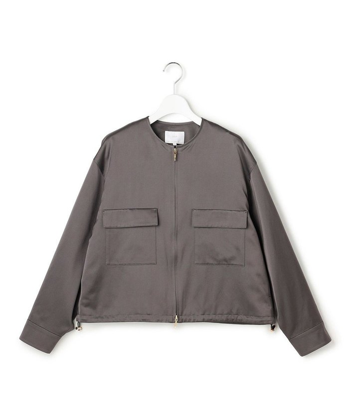 【23区/NIJYUSANKU】の【GOLD LABEL】コンパクトコットン ワークポケット ブルゾン インテリア・キッズ・メンズ・レディースファッション・服の通販 founy(ファニー) https://founy.com/ ファッション Fashion レディースファッション Fashion for Women アウター Coat / Outerwear Collection レディースジャケット・軽アウター Jackets ブルゾンジャケット・スポーティアウター Blouson Jackets オーガンジー Organza Fabric 春 Spring クール Cool, Chic コレクション Collection, Seasonal Line コンパクト Compact, Small Size サテン Satin, Glossy Fabric シンプル Simple, Minimal ジャケット Jacket, Outerwear スマート Smart, Elegant デニム Denim, Jeans Material ブルゾン Blouson, Bomber Jacket ポケット Pocket, Pocket Detail リラックス Relax, Relaxed Fit ワーク Workwear, Utility Style S/S・春夏 SS, Spring/Summer, Warm Season 夏 Summer エレガント 上品 Elegant 2026年 2026 |ID: prp329100004863518 ipo3291000000036158241