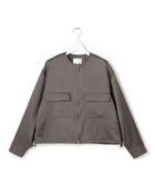 【23区/NIJYUSANKU】の【GOLD LABEL】コンパクトコットン ワークポケット ブルゾン 人気、トレンドファッション・服の通販 founy(ファニー) ファッション Fashion レディースファッション Fashion for Women アウター Coat / Outerwear Collection レディースジャケット・軽アウター Jackets ブルゾンジャケット・スポーティアウター Blouson Jackets オーガンジー Organza Fabric 春 Spring クール Cool, Chic コレクション Collection, Seasonal Line コンパクト Compact, Small Size サテン Satin, Glossy Fabric シンプル Simple, Minimal ジャケット Jacket, Outerwear スマート Smart, Elegant デニム Denim, Jeans Material ブルゾン Blouson, Bomber Jacket ポケット Pocket, Pocket Detail リラックス Relax, Relaxed Fit ワーク Workwear, Utility Style S/S・春夏 SS, Spring/Summer, Warm Season 夏 Summer エレガント 上品 Elegant 2026年 2026 thumbnail グレー|ID: prp329100004863518 ipo3291000000036158246