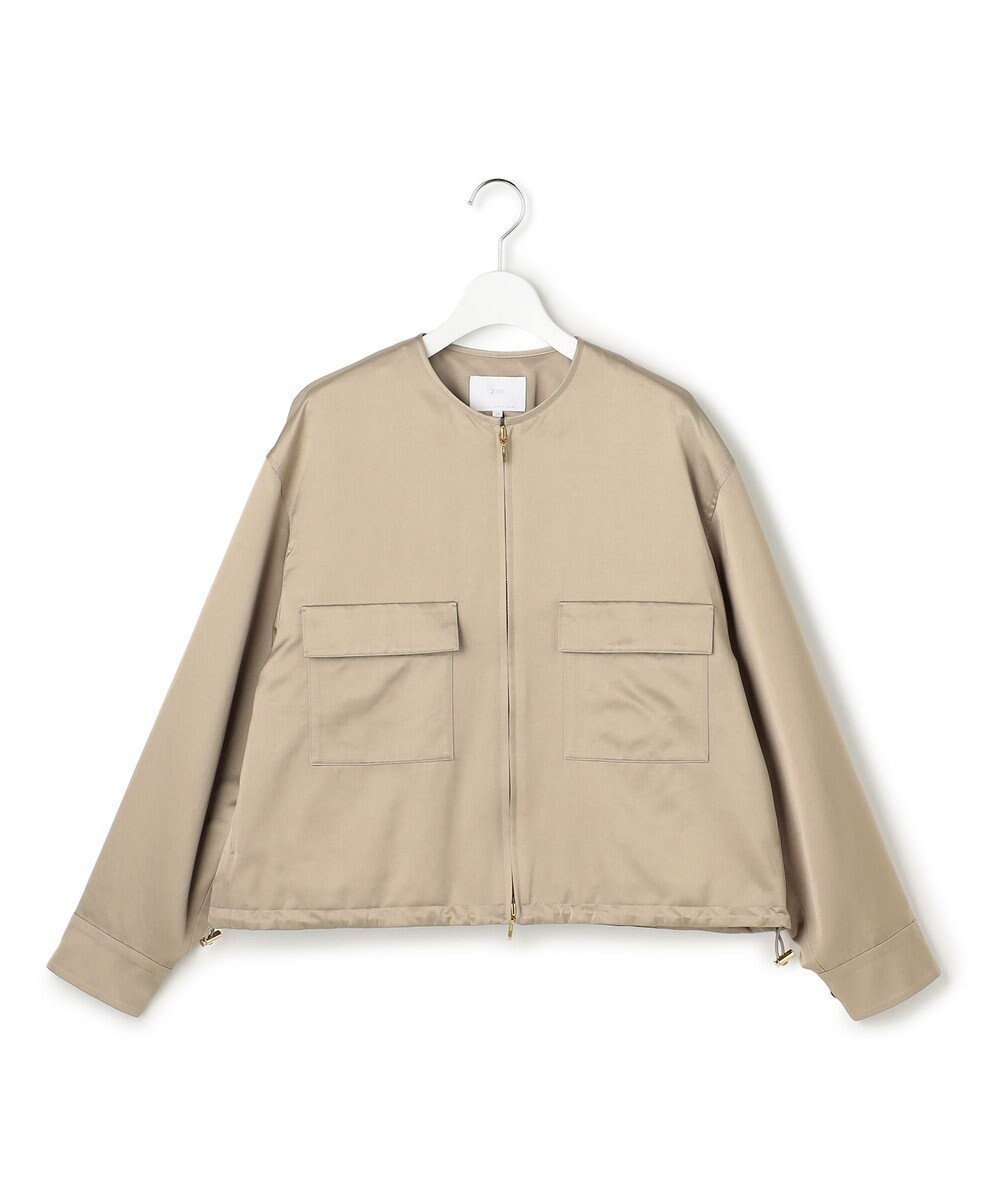 【23区/NIJYUSANKU】の【GOLD LABEL】コンパクトコットン ワークポケット ブルゾン インテリア・キッズ・メンズ・レディースファッション・服の通販 founy(ファニー) 　ファッション　Fashion　レディースファッション　Fashion for Women　アウター　Coat / Outerwear Collection　レディースジャケット・軽アウター　Jackets　ブルゾンジャケット・スポーティアウター　Blouson Jackets　オーガンジー　Organza Fabric　春　Spring　クール　Cool, Chic　コレクション　Collection, Seasonal Line　コンパクト　Compact, Small Size　サテン　Satin, Glossy Fabric　シンプル　Simple, Minimal　ジャケット　Jacket, Outerwear　スマート　Smart, Elegant　デニム　Denim, Jeans Material　ブルゾン　Blouson, Bomber Jacket　ポケット　Pocket, Pocket Detail　リラックス　Relax, Relaxed Fit　ワーク　Workwear, Utility Style　S/S・春夏　SS, Spring/Summer, Warm Season　夏　Summer　エレガント 上品　Elegant　2026年　2026　ライトカーキ|ID: prp329100004863518 ipo3291000000036158249