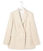 【23区/NIJYUSANKU】の【GOLD LABEL】GIOTEXリネンスパーク ダブルジャケット ベージュ系|ID: prp329100004863521 ipo3291000000036158297