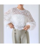 【23区/NIJYUSANKU】の【GOLD LABEL】チュールエンブロイダリー フラワーモチーフ 2WAYブラウス 人気、トレンドファッション・服の通販 founy(ファニー) ファッション Fashion レディースファッション Fashion for Women トップス・カットソー Cut & Sew Tops シャツ・ブラウス・オフィスカジュアル Elegant Blouses & Button-Ups 花柄・フラワープリント・モチーフ Floral Prints & Motifs / Flower Pattern Tops 春 Spring コレクション Collection, Seasonal Line シンプル Simple, Minimal スマート Smart, Elegant チュール Tulip, Tulip Motif デニム Denim, Jeans Material フェミニン Feminine, Girly フラワー Flower, Floral モチーフ Motif, Design Theme リボン Ribbon, Bow S/S・春夏 SS, Spring/Summer, Warm Season 夏 Summer エレガント 上品 Elegant 2026年 2026 thumbnail ホワイト系|ID: prp329100004863524 ipo3291000000036158344