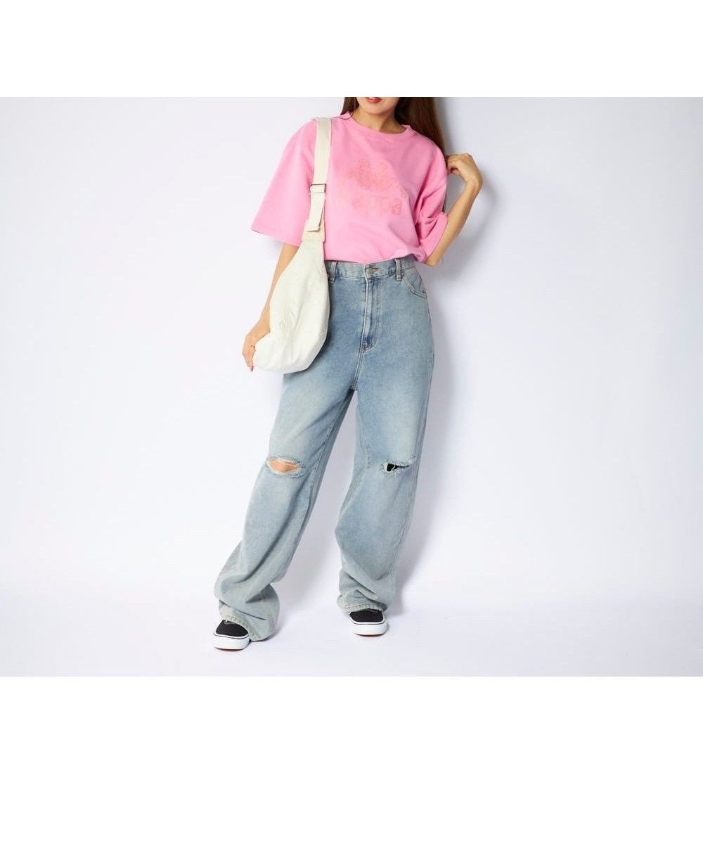 【その他のブランド/Other】の【Kappa】スウェットTシャツ セットアップトップス インテリア・キッズ・メンズ・レディースファッション・服の通販 founy(ファニー) 　ファッション　Fashion　レディースファッション　Fashion for Women　トップス・カットソー　Cut & Sew Tops　シャツ・ブラウス・オフィスカジュアル　Elegant Blouses & Button-Ups　レディースパーカー・カジュアルフーディー　Casual Hoodies & Sweatshirts　ロングTシャツ・Tシャツ　Longline T-Shirts & Tees　スウェット・クルーネックトップス　Sweatshirts & Crewnecks / Relaxed Fit Sweat Tops　カットソー・ベーシックTシャツ　Cut-and-Sewn Tops / Stretch Tees & Basics　セットアップ　Matching Sets　レディーストップス・ブラウス　Tops & Blouses / Assorted Women's Tops　イタリア　Italy　カットソー　Cut and Sewn Top　サッカー　Seersucker, Summer Fabric　スウェット / スエット　Sweatshirt, Sweatwear　スタイリッシュ　Stylish, Fashionable　スポーツ　Sports, Activewear　リラックス　Relax, Relaxed Fit　人気　Popular, Best Seller　夏　Summer　春　Spring　S/S・春夏　SS, Spring/Summer, Warm Season　ピンク|ID: prp329100004863630 ipo3291000000036176317