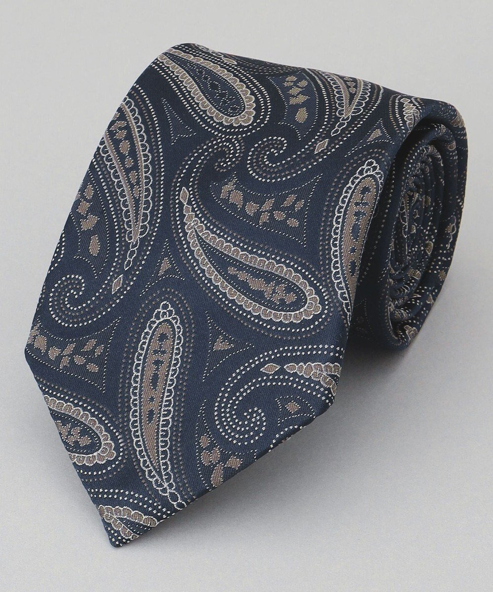 【五大陸/gotairiku / MEN】のGOTAIRIKU別注【日本製】シルク ネクタイ_ペイズリー インテリア・キッズ・メンズ・レディースファッション・服の通販 founy(ファニー) 　ファッション　Fashion　メンズファッション　Fashion for Men　コレクション　Collection, Seasonal Line　シルク　Silk, 100% Silk　シンプル　Simple, Minimal　スーツ　Suit, Formalwear　ペイズリー　Paisley, Ethnic Pattern　別注　Limited Edition, Custom Order　モダン　Modern, Contemporary　A/W・秋冬　Autumn/Winter　日本製　Made In Japan　ネイビー系4|ID: prp329100004863651 ipo3291000000036176589