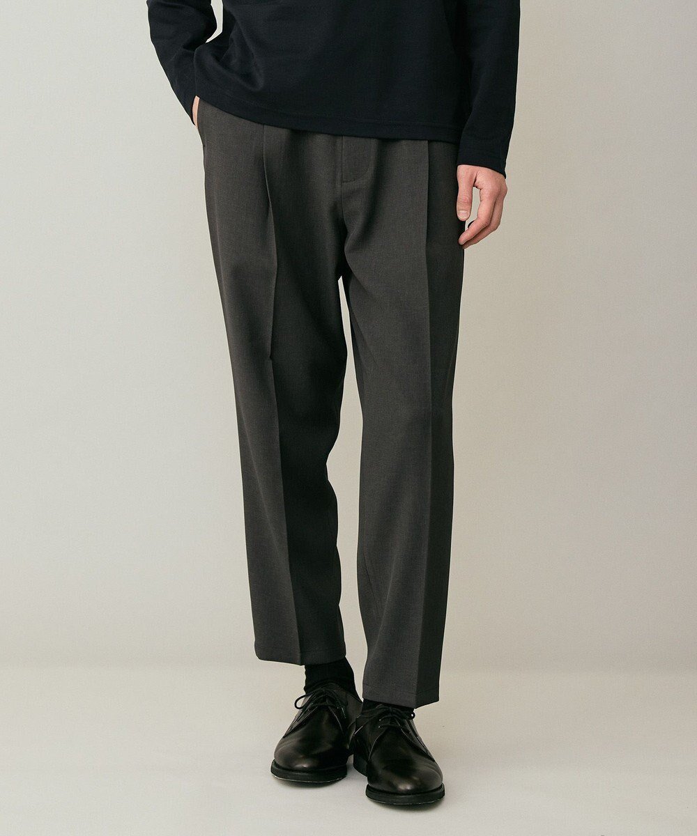 【アンフィーロ/UNFILO / MEN】の【ストレッチ/イージーケア】WOOL TOUCH 機能美パンツ ワイド インテリア・キッズ・メンズ・レディースファッション・服の通販 founy(ファニー) 　ファッション　Fashion　メンズファッション　Fashion for Men　ボトムス　Bottoms　カットソー　Cut and Sewn Top　吸水　Absorbent, Quick-Dry　ジャケット　Jacket, Outerwear　ストレッチ　Stretch, Stretchy Fabric　スピンドル　Spindle, Drawcord　スリム　Slim, Slim Fit　パッチ　Patch, Appliqué　ポケット　Pocket, Pocket Detail　リラックス　Relax, Relaxed Fit　ループ　Loop, Loop Knit　楽ちん　Easy Fit, Comfortable　ワイド　Wide, Wide Fit　A/W・秋冬　Autumn/Winter　S/S・春夏　SS, Spring/Summer, Warm Season　おすすめ　Recommended / Our Picks　夏　Summer　エレガント 上品　Elegant　チャコール|ID: prp329100004863653 ipo3291000000036176616