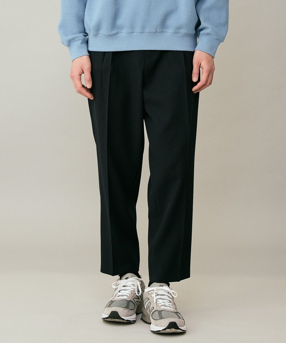 【アンフィーロ/UNFILO / MEN】の【ストレッチ/イージーケア】WOOL TOUCH 機能美パンツ ワイド インテリア・キッズ・メンズ・レディースファッション・服の通販 founy(ファニー) 　ファッション　Fashion　メンズファッション　Fashion for Men　ボトムス　Bottoms　カットソー　Cut and Sewn Top　吸水　Absorbent, Quick-Dry　ジャケット　Jacket, Outerwear　ストレッチ　Stretch, Stretchy Fabric　スピンドル　Spindle, Drawcord　スリム　Slim, Slim Fit　パッチ　Patch, Appliqué　ポケット　Pocket, Pocket Detail　リラックス　Relax, Relaxed Fit　ループ　Loop, Loop Knit　楽ちん　Easy Fit, Comfortable　ワイド　Wide, Wide Fit　A/W・秋冬　Autumn/Winter　S/S・春夏　SS, Spring/Summer, Warm Season　おすすめ　Recommended / Our Picks　夏　Summer　エレガント 上品　Elegant　ネイビー|ID: prp329100004863653 ipo3291000000036176620