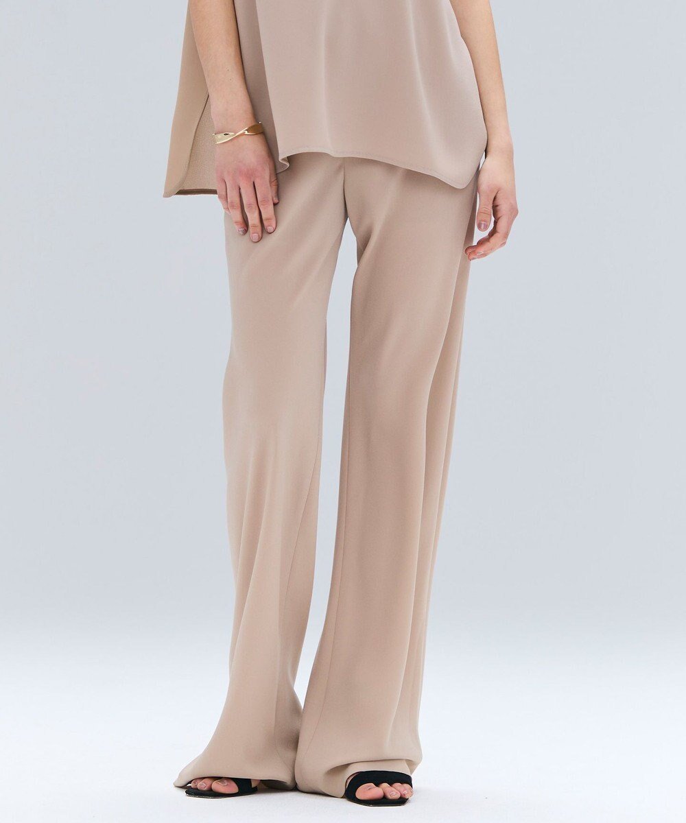 【ベイジ,/BEIGE,】の【洗える・STORY 10月号掲載】FLEUR / ウエストゴムイージーワイドパンツ 人気、トレンドファッション・服の通販 founy(ファニー) 　雑誌掲載アイテム　Magazine Picks & Fashion Features　ファッション雑誌　Fashion Magazines　ストーリィ　STORY　ファッション　Fashion　レディースファッション　Fashion for Women　パンツ　Pants & Trousers　オケージョン　Occasion Wear　春　Spring　洗える　Machine Washable　10月号　October Issue　サテン　Satin, Glossy Fabric　ストレッチ　Stretch, Stretchy Fabric　雑誌　Magazine, Fashion Magazine　とろみ　Fluid, Flowy Fabric　定番　Standard, Basic Item　ロング　Long, Long-Length　ワイド　Wide, Wide Fit　A/W・秋冬　Autumn/Winter　S/S・春夏　SS, Spring/Summer, Warm Season　夏　Summer　エレガント 上品　Elegant　 other-1|ID: prp329100004863660 ipo3291000000036176855