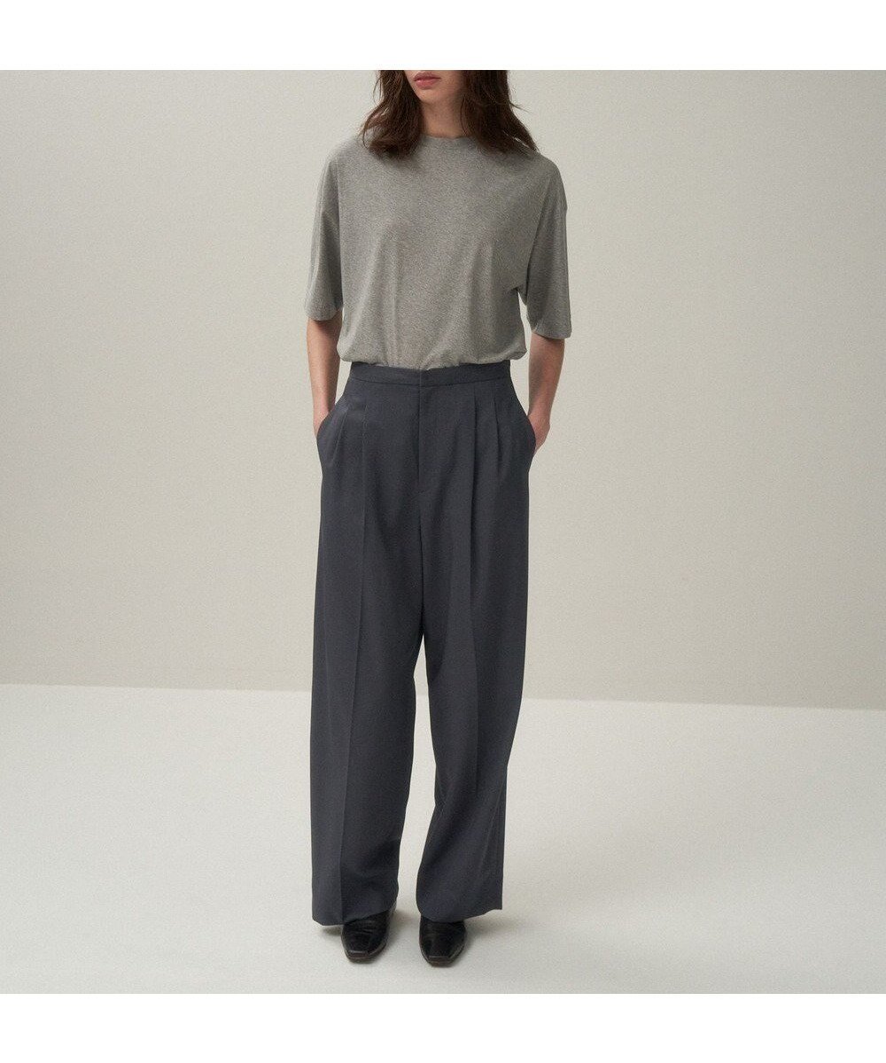 【エイトン/ATON】のTECHNO WOOL TWILL タックイージーパンツ 人気、トレンドファッション・服の通販 founy(ファニー) ファッション Fashion レディースファッション Fashion for Women パンツ Pants & Trousers ストレッチ Stretch, Stretchy Fabric テーパード Tapered, Tapered Pants ドレープ Drape, Draping Fabric 夏 Summer S/S・春夏 SS, Spring/Summer, Warm Season A/W・秋冬 Autumn/Winter other-1|ID: prp329100004863661 ipo3291000000036176866