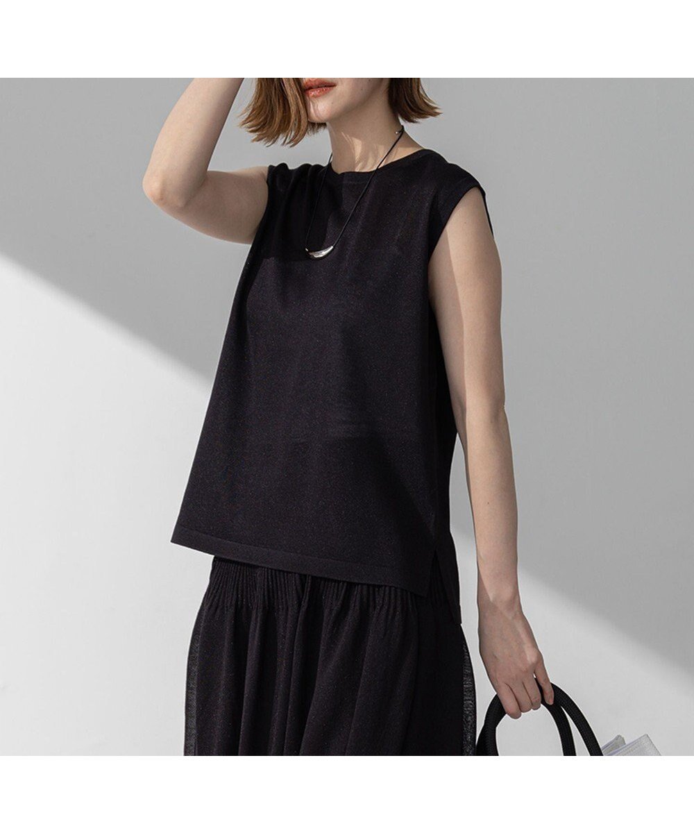 【23区/NIJYUSANKU】の【CanCam10月号掲載/新色追加】シャイニーシアー ノースリーブ ニット インテリア・キッズ・メンズ・レディースファッション・服の通販 founy(ファニー) 雑誌掲載アイテム Magazine Picks & Fashion Features ファッション雑誌 Fashion Magazines キャンキャン CanCam ファッション Fashion レディースファッション Fashion for Women トップス・カットソー Cut & Sew Tops ニット Knit Tops & Sweaters キャミソール&ノースリーブ Camisoles & Sleeveless Tops インナー Innerwear 春 Spring キャミソール Camisole, Spaghetti Strap Top コンパクト Compact, Small Size 10月号 October Issue シンプル Simple, Minimal セーター Sweater, Knitwear 雑誌 Magazine, Fashion Magazine ノースリーブ Sleeveless, No-Sleeve 人気 Popular, Best Seller ベーシック Basic, Essential S/S・春夏 SS, Spring/Summer, Warm Season 夏 Summer 旅行 Travel 2025年 2025 2025春夏・S/S Spring/Summer 2025 SS25 ブラック系|ID: prp329100004863676 ipo3291000000036177202