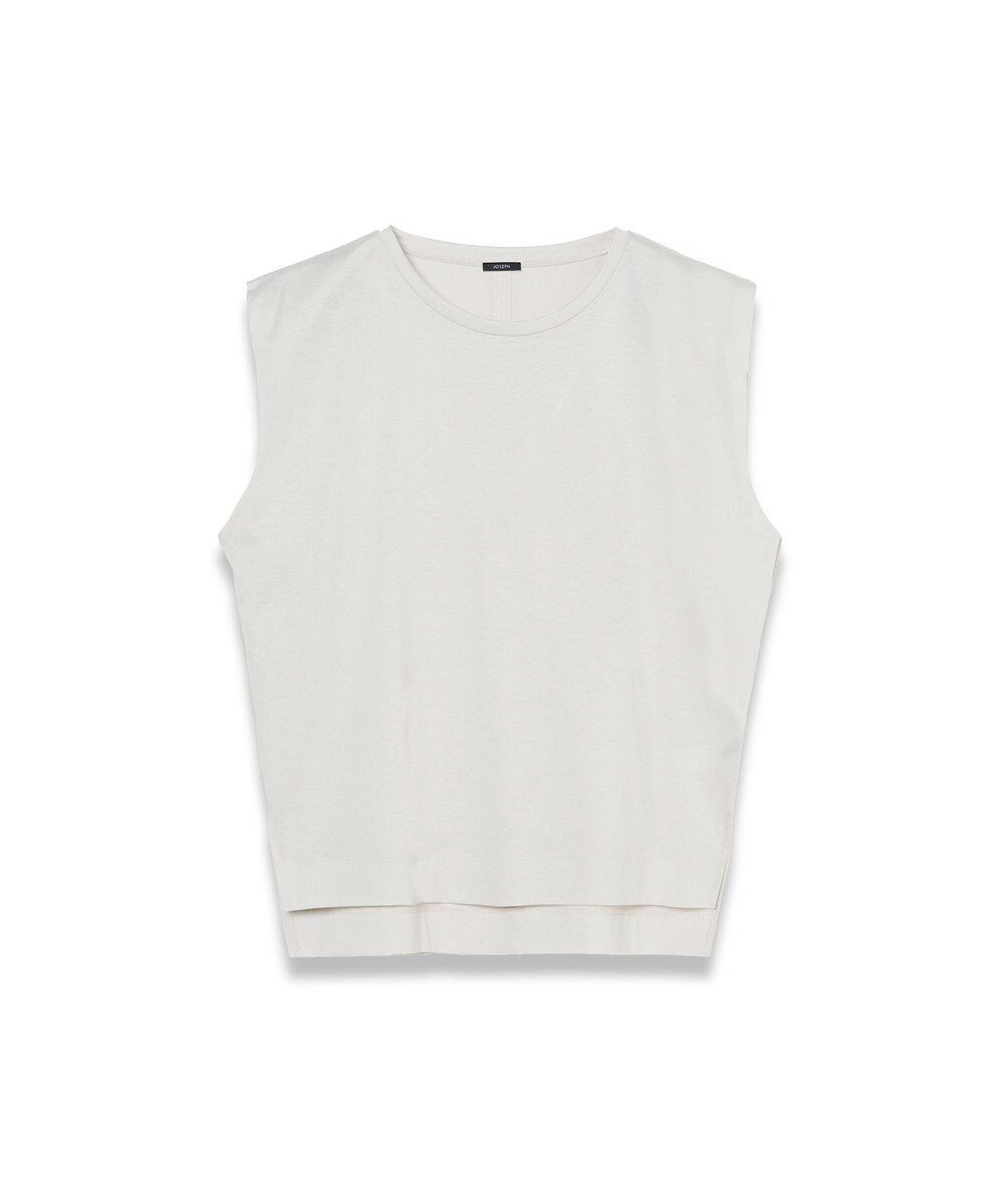 【ジョゼフ/JOSEPH】の【WEB OUTLET限定・洗える】シアーコットンジャージー ノースリーブ 人気、トレンドファッション・服の通販 founy(ファニー) 　ファッション　Fashion　レディースファッション　Fashion for Women　トップス・カットソー　Cut & Sew Tops　キャミソール&ノースリーブ　Camisoles & Sleeveless Tops　シャツ・ブラウス・オフィスカジュアル　Elegant Blouses & Button-Ups　ロングTシャツ・Tシャツ　Longline T-Shirts & Tees　カットソー・ベーシックTシャツ　Cut-and-Sewn Tops / Stretch Tees & Basics　アウトレット　Outlet / Clearance　カットソー　Cut and Sewn Top　ノースリーブ　Sleeveless, No-Sleeve　夏　Summer　春　Spring　S/S・春夏　SS, Spring/Summer, Warm Season　洗える　Machine Washable　 other-1|ID: prp329100004863678 ipo3291000000036177242