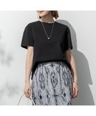 【23区/NIJYUSANKU】の【洗える】ハイエンド クルーネック Tシャツ 人気、トレンドファッション・服の通販 founy(ファニー) ファッション Fashion レディースファッション Fashion for Women トップス・カットソー Cut & Sew Tops シャツ・ブラウス・オフィスカジュアル Elegant Blouses & Button-Ups ロングTシャツ・Tシャツ Longline T-Shirts & Tees カットソー・ベーシックTシャツ Cut-and-Sewn Tops / Stretch Tees & Basics インナー Innerwear 春 Spring 洗える Machine Washable カットソー Cut and Sewn Top キャミソール Camisole, Spaghetti Strap Top キャミワンピース Cami Dress, Slip Dress シルケット Silket, Silky Cotton シンプル Simple, Minimal ストレッチ Stretch, Stretchy Fabric スリーブ Sleeve, Long Sleeve / Short Sleeve ダメージ Distressed, Destroyed ドロップ Drop Shoulder, Dropped Style なめらか Smooth, Silky Texture フレア Flare, Flared 半袖 Short Sleeve, Half Sleeve S/S・春夏 SS, Spring/Summer, Warm Season おすすめ Recommended / Our Picks 夏 Summer 2025年 2025 2025春夏・S/S Spring/Summer 2025 SS25 thumbnail ブラック系|ID: prp329100004863685 ipo3291000000036177395