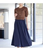 【ティアクラッセ/Tiaclasse】の【洗える】ニットドッキングワンピース 人気、トレンドファッション・服の通販 founy(ファニー) ファッション Fashion レディースファッション Fashion for Women ワンピース Dresses アクセサリー Fashion Accessories ウォッシャブル Machine Washable エレガント 上品 Elegant 春 Spring 洗える Machine Washable 秋 Autumn カーディガン Cardigan, Knitwear スリーブ Sleeve, Long Sleeve / Short Sleeve チュニック Tunic, Long Top ドッキング Docking, Mixed Material ラウンド Round, Round Neck リボン Ribbon, Bow 冬 Winter / This Winter S/S・春夏 SS, Spring/Summer, Warm Season 再入荷 Restock / Back in Stock 夏 Summer 新作・新入荷 New Arrivals / New In thumbnail ブラウン×ネイビー|ID: prp329100004863691 ipo3291000000036177525