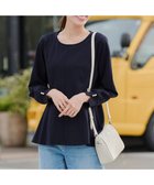 【ティアクラッセ/Tiaclasse】の【洗える】袖パールポンチフレアトップス 人気、トレンドファッション・服の通販 founy(ファニー) ファッション Fashion レディースファッション Fashion for Women トップス・カットソー Cut & Sew Tops カットソー Cut and Sewn Top カフス Cuff Design シンプル Simple, Minimal スリット Slit, Slit Detail スリーブ Sleeve, Long Sleeve / Short Sleeve デニム Denim, Jeans Material パール Pearl, Pearl Accent ペプラム Peplum, Flared Hem ラウンド Round, Round Neck エレガント 上品 Elegant 夏 Summer S/S・春夏 SS, Spring/Summer, Warm Season 洗える Machine Washable A/W・秋冬 Autumn/Winter thumbnail ネイビー|ID: prp329100004863701 ipo3291000000036177957