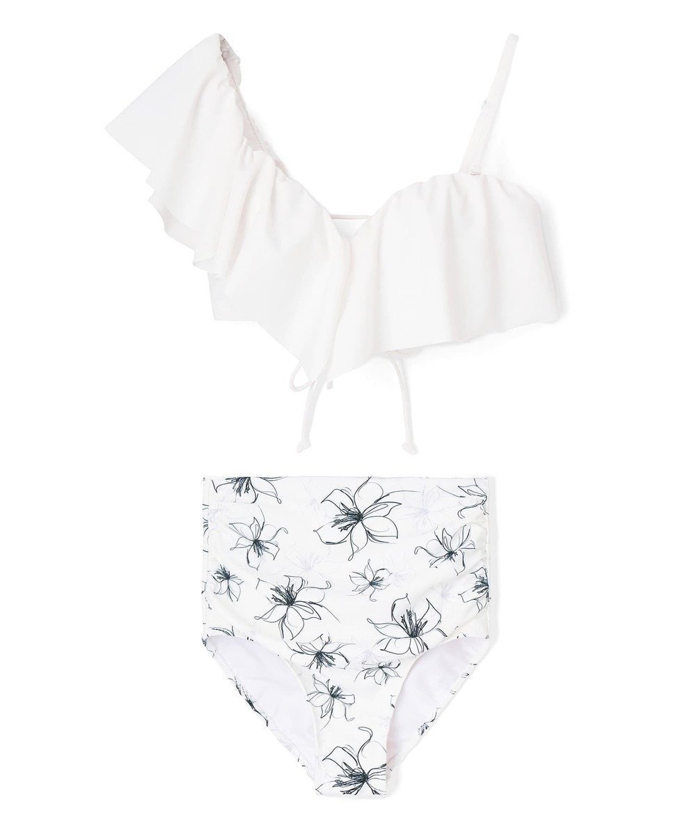 【三愛水着楽園/San-ai Resort】の【SALE】軽い着け心地でしっかり盛れる【楽盛り水着】 ワイヤービキニ 7S・9M・11L 【San-ai Resort(サンアイリゾート)】 人気、トレンドファッション・服の通販 founy(ファニー) 　ファッション　Fashion　レディースファッション　Fashion for Women　水着　Swimwear　レディース水着・ビーチウェア　Swimwear & Beachwear　ショーツ　Shorts, Short Pants　デコルテ　Décolleté, Neckline　パターン　Pattern, Design Print　ビキニ　Bikini, Two-Piece Swimsuit　フラワー　Flower, Floral　フリル　Frill, Ruffle　リゾート　Resort, Vacation Style　ワイヤー　Wire, Wired Bra　夏　Summer　S/S・春夏　SS, Spring/Summer, Warm Season　水着　Swimsuit, Swimwear　A/W・秋冬　Autumn/Winter　 other-1|ID: prp329100004863709 ipo3291000000036178099