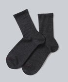 【ホワイトメイルズ/WHITE MAILS】のWOOL MIX PAPER WIDE RIB SOCKS ソックス 人気、トレンドファッション・服の通販 founy(ファニー) ファッション Fashion レディースファッション Fashion for Women ソックス&靴下 Socks & Hosiery レッグウェア・ストッキング Legwear & Hosiery 吸水 Absorbent, Quick-Dry 抗菌 Antibacterial, Bacteria-Resistant 軽量 Lightweight, Ultra Light ソックス Socks, Hosiery ベーシック Basic, Essential 冬 Winter / This Winter 夏 Summer thumbnail チャコールグレー|ID: prp329100004863714 ipo3291000000036178234