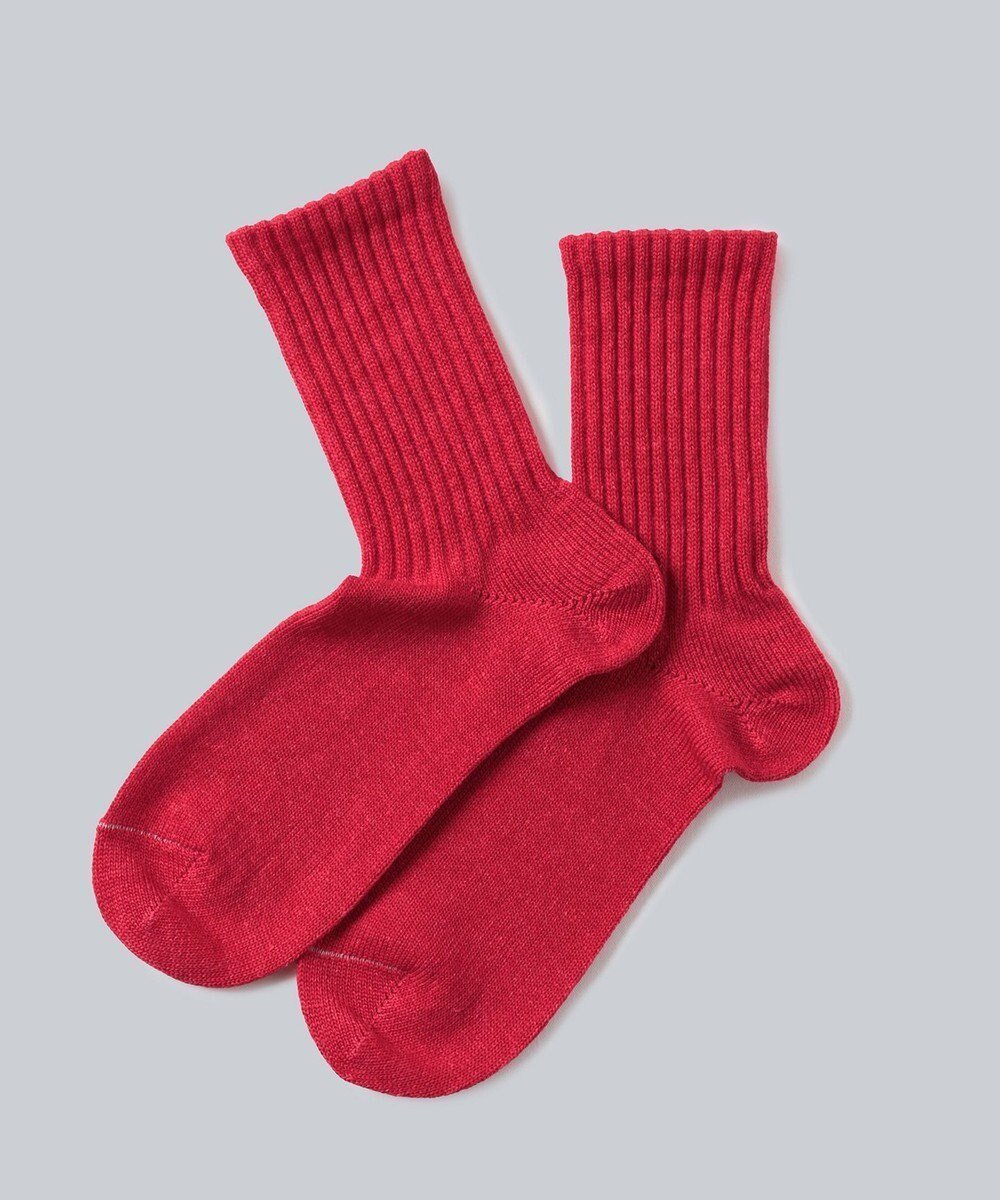 【ホワイトメイルズ/WHITE MAILS】のWOOL MIX PAPER WIDE RIB SOCKS ソックス インテリア・キッズ・メンズ・レディースファッション・服の通販 founy(ファニー) 　ファッション　Fashion　レディースファッション　Fashion for Women　ソックス&靴下　Socks & Hosiery　レッグウェア・ストッキング　Legwear & Hosiery　吸水　Absorbent, Quick-Dry　抗菌　Antibacterial, Bacteria-Resistant　軽量　Lightweight, Ultra Light　ソックス　Socks, Hosiery　ベーシック　Basic, Essential　冬　Winter / This Winter　夏　Summer　アカ|ID: prp329100004863714 ipo3291000000036178237