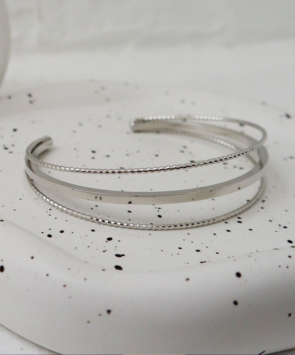 【ティアクラッセ/Tiaclasse】の重ね付け風バングル インテリア・キッズ・メンズ・レディースファッション・服の通販 founy(ファニー) 　ファッション　Fashion　レディースファッション　Fashion for Women　アクセサリー　Fashion Accessories　チュニック　Tunic, Long Top　バングル　Bangle, Bracelet　エレガント 上品　Elegant　再入荷　Restock / Back in Stock　新作・新入荷　New Arrivals / New In　シルバー|ID: prp329100004863724 ipo3291000000036178439