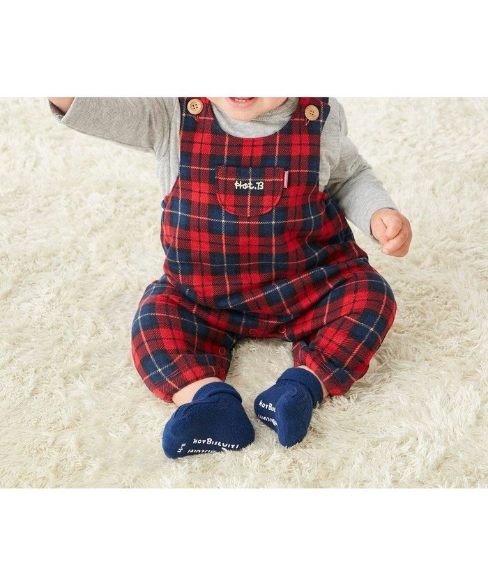 【ミキハウスホットビスケッツ/MIKI HOUSE HOT BISCUITS / KIDS】の【70-90cm】 チェック柄 オーバーオール インテリア・キッズ・メンズ・レディースファッション・服の通販 founy(ファニー) https://founy.com/ ファッション Fashion キッズファッション Fashion for Kids おすすめ Recommended / Our Picks インナー Innerwear サロペット Overalls, Salopette チェック Check, Plaid, Tartan エレガント 上品 Elegant 吸水 Absorbent, Quick-Dry A/W・秋冬 Autumn/Winter |ID: prp329100004864187 ipo3291000000036198981