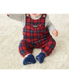 【ミキハウスホットビスケッツ/MIKI HOUSE HOT BISCUITS / KIDS】の【70-90cm】 チェック柄 オーバーオール 赤|ID: prp329100004864187 ipo3291000000036198983