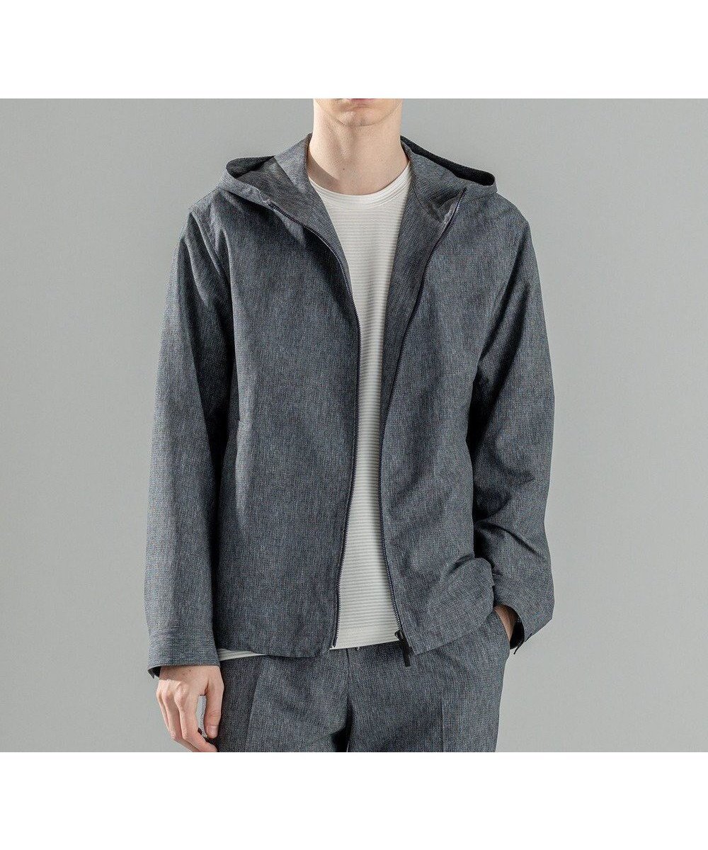 【ジョゼフ オム/JOSEPH HOMME / MEN】の新柄【シワになりにくい】クールドッツストレッチ ジップアップフードブルゾン インテリア・キッズ・メンズ・レディースファッション・服の通販 founy(ファニー) 　ファッション　Fashion　メンズファッション　Fashion for Men　アウター　Men's Coats Outerwear　ブルゾンジャケット / カジュアルアウター　Bomber Jackets & Blousons　ウォッシャブル　Machine Washable　ジャケット　Jacket, Outerwear　ストレッチ　Stretch, Stretchy Fabric　スポーツ　Sports, Activewear　ドローコード　Drawcord, Drawstring Cord　フロント　Front, Front Design　ブルゾン　Blouson, Bomber Jacket　プリント　Print, Printed Pattern　夏　Summer　春　Spring　S/S・春夏　SS, Spring/Summer, Warm Season　ライトグレー系|ID: prp329100004864221 ipo3291000000036199442