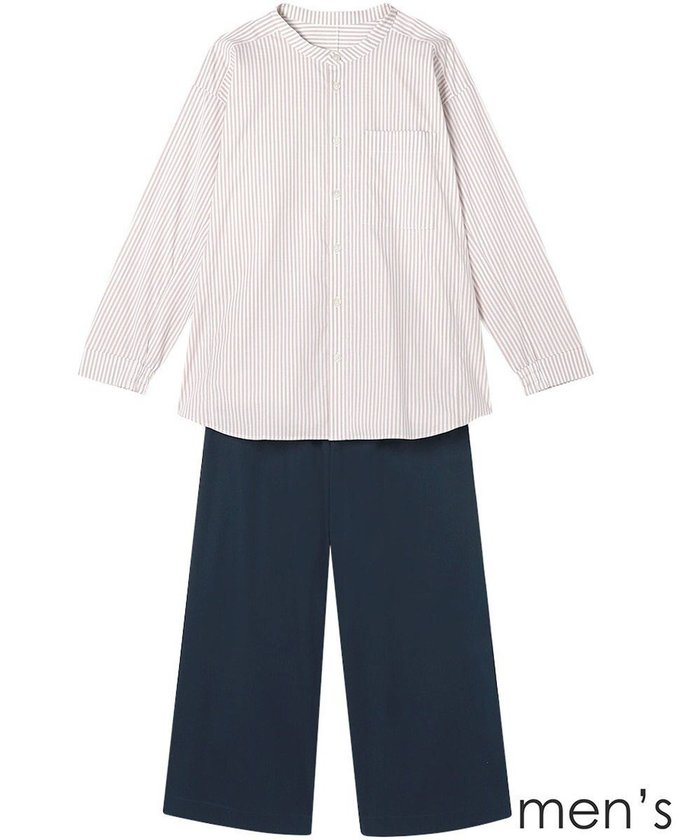 【ワコール 睡眠科学/wacoal suimin / MEN】のメンズ パジャマ 長袖 長ズボン 綿混(本体) ここちよく眠れる 寝返りしやすい YGX510 睡眠科学/ワコール インテリア・キッズ・メンズ・レディースファッション・服の通販 founy(ファニー) https://founy.com/ ファッション Fashion メンズファッション Fashion for Men スタイリッシュ Stylish, Fashionable ストライプ Stripe, Striped Pattern パジャマ Pajamas, Sleepwear パターン Pattern, Design Print ボトム Bottoms, Lower Wear メンズ Men's, Menswear 無地 Plain, Solid Color 長袖 Long Sleeve, Full Sleeve |ID: prp329100004864228 ipo3291000000036199547