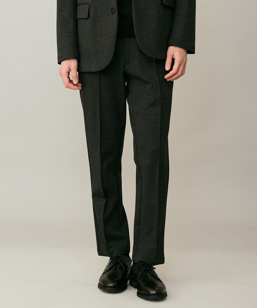 【アンフィーロ/UNFILO / MEN】のコンフォートジャージー スラックス インテリア・キッズ・メンズ・レディースファッション・服の通販 founy(ファニー) 　ファッション　Fashion　メンズファッション　Fashion for Men　ボトムス　Bottoms　春　Spring　ジャケット　Jacket, Outerwear　スウェット / スエット　Sweatshirt, Sweatwear　ストレッチ　Stretch, Stretchy Fabric　スピンドル　Spindle, Drawcord　スラックス　Slacks, Dress Pants　スリム　Slim, Slim Fit　セットアップ　Set-Up, Coordinated Outfit　ダブル　Double, Double-Breasted　フェイス　Face, Facial Design　フロント　Front, Front Design　メランジ　Melange, Mixed Yarn　楽ちん　Easy Fit, Comfortable　S/S・春夏　SS, Spring/Summer, Warm Season　おすすめ　Recommended / Our Picks　夏　Summer　ビジネス 仕事 通勤　Business / Work / Commuting　ブラック|ID: prp329100004864253 ipo3291000000036199925