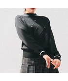 【フェルゥ/Feroux】のリボン刺繍ダイア柄 ニット 人気、トレンドファッション・服の通販 founy(ファニー) ファッション Fashion レディースファッション Fashion for Women トップス・カットソー Cut & Sew Tops ニット Knit Tops & Sweaters おすすめ Recommended / Our Picks アンサンブル Ensemble Set カーディガン Cardigan, Knitwear ガーリー Girly, Feminine Style セーター Sweater, Knitwear ハイネック High Neck, Mock Neck バランス Balance, Style Balance フェミニン Feminine, Girly モチーフ Motif, Design Theme リボン Ribbon, Bow ロング Long, Long-Length A/W・秋冬 Autumn/Winter thumbnail ブラック系|ID: prp329100004864258 ipo3291000000036200010