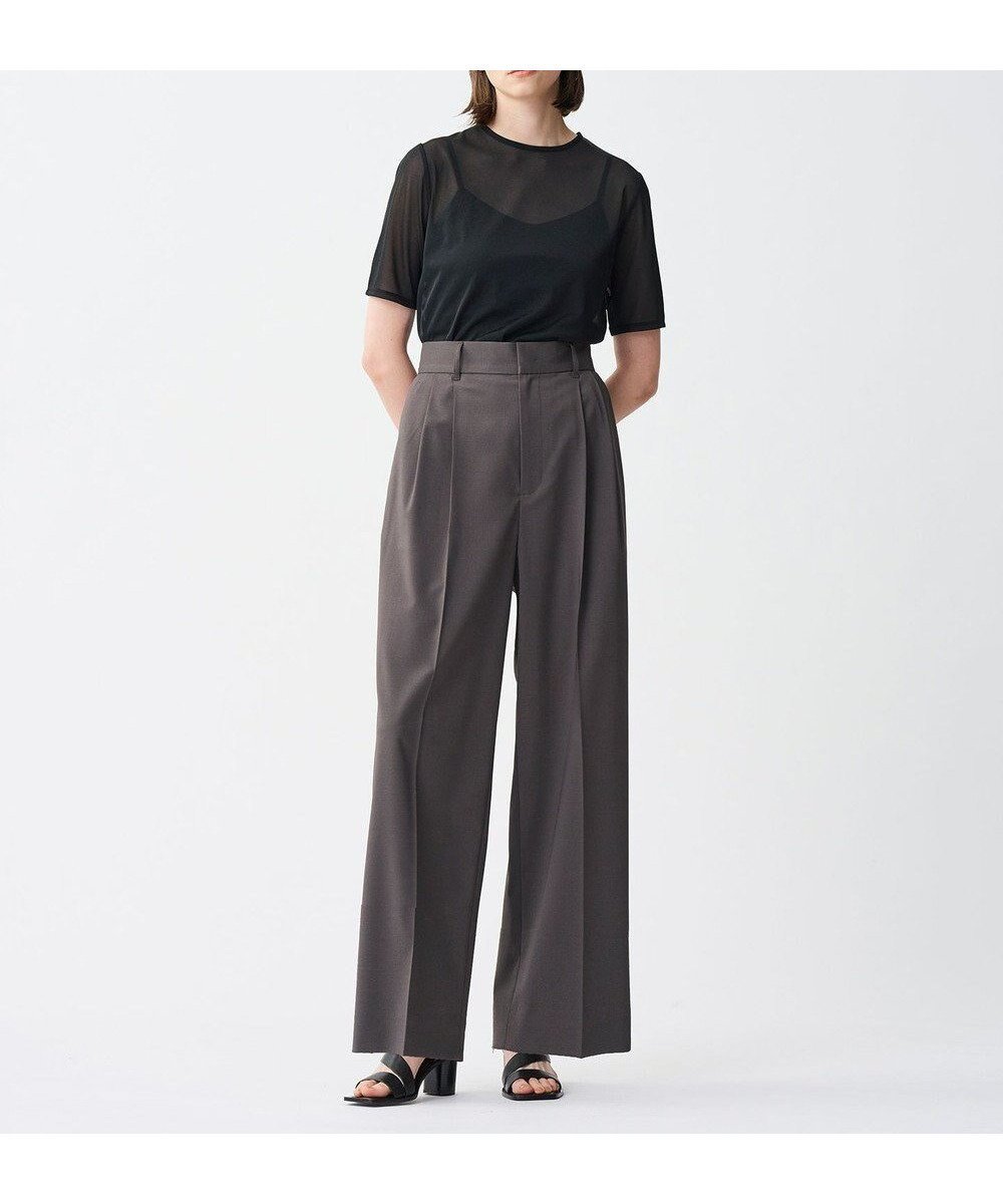 【アンクレイヴ/uncrave】のツイミーツイル ワイドパンツ インテリア・キッズ・メンズ・レディースファッション・服の通販 founy(ファニー) 　ファッション　Fashion　レディースファッション　Fashion for Women　パンツ　Pants & Trousers　フィット　Fit, Slim Fit　メランジ　Melange, Mixed Yarn　ワイド　Wide, Wide Fit　夏　Summer　春　Spring　S/S・春夏　SS, Spring/Summer, Warm Season　スレート|ID: prp329100004864277 ipo3291000000036200444