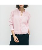 【アンフィーロ 自由区/UNFILO】のシアーフォルムニット キーネックカーディガン ピンク|ID: prp329100004864289 ipo3291000000036200591
