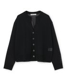 【アンフィーロ 自由区/UNFILO】のシアーフォルムニット キーネックカーディガン ブラック|ID: prp329100004864289 ipo3291000000036200593