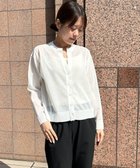 【アンフィーロ 自由区/UNFILO】のシアーフォルムニット キーネックカーディガン オフ|ID: prp329100004864289 ipo3291000000036200595