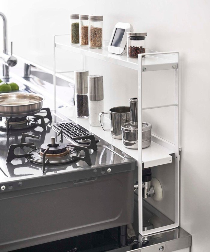 【タワー/tower】のコンロ奥隙間ラック タワー 2段 ホワイト インテリア・キッズ・メンズ・レディースファッション・服の通販 founy(ファニー) https://founy.com/ ファッション Fashion レディースファッション Fashion for Women |ID: prp329100004864295 ipo3291000000036200731