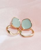 【ティアクラッセ/Tiaclasse】のカラーメタルリングピアス ゴールド×ミント|ID: prp329100004864311 ipo3291000000036201140