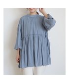 【クラフトスタンダードブティック/CRAFT STANDARD BOUTIQUE】の後リボン切替ギャザーチュニックブラウス Blue|ID: prp329100004864312 ipo3291000000036201178
