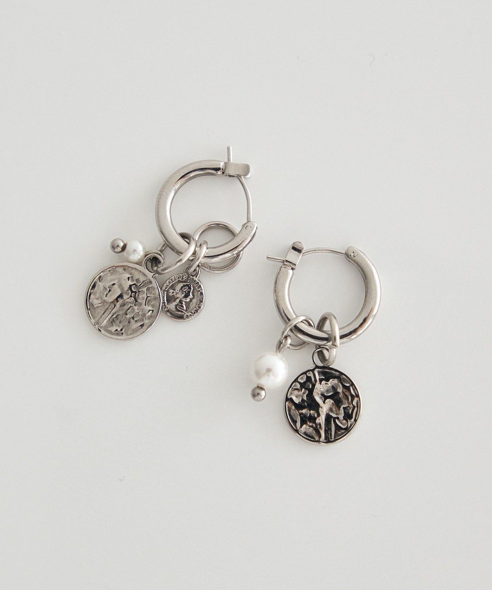 【アースミュージックアンドエコロジー/earth music&ecology】の【ステンレス】コインフープピアス インテリア・キッズ・メンズ・レディースファッション・服の通販 founy(ファニー) ファッション Fashion レディースファッション Fashion for Women おすすめ Recommended / Our Picks アクセサリー Fashion Accessories コイン Coin, Coin Design チャーム Charm, Pendant デニム Denim, Jeans Material パール Pearl, Pearl Accent フープ Hoop, Hoop Earrings モチーフ Motif, Design Theme エレガント 上品 Elegant Silver|ID: prp329100004864321 ipo3291000000036201384