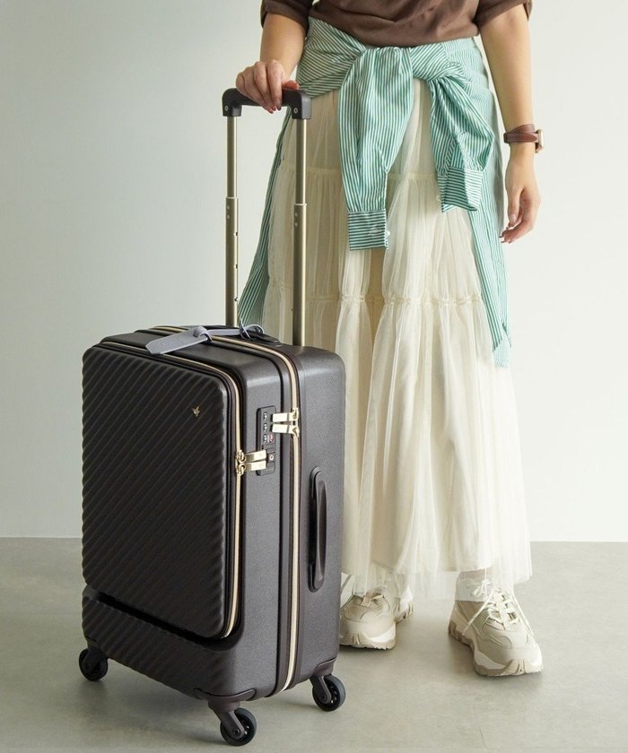 【エースバッグズアンドラゲッジ/ACE BAGS & LUGGAGE】のJewelna Rose HaNT ×Jewelna Rose コラボ スーツケース 機内持ち込み フロントオープン 34L 06820 ジュエルナローズ インテリア・キッズ・メンズ・レディースファッション・服の通販 founy(ファニー) https://founy.com/ ファッション Fashion レディースファッション Fashion for Women スーツ Business Suits & Workwear エレガント 上品 Elegant コラボ Collaboration, Collab 巾着 Drawstring Bag, Kinchaku スリーブ Sleeve, Long Sleeve / Short Sleeve トラベル Travel, Travel Gear 人気 Popular, Best Seller フェミニン Feminine, Girly フラワー Flower, Floral フロント Front, Front Design ポケット Pocket, Pocket Detail ポーチ Pouch, Small Case リュック Backpack, Rucksack 再入荷 Restock / Back in Stock おすすめ Recommended / Our Picks 旅行 Travel スーツケース キャリーケース Suitcase / Carry Case 卒業式 Graduation Ceremony |ID: prp329100004864323 ipo3291000000036201404