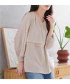 【ティアクラッセ/Tiaclasse】のレイヤードデザインブラウス 人気、トレンドファッション・服の通販 founy(ファニー) ファッション Fashion レディースファッション Fashion for Women トップス・カットソー Cut & Sew Tops シャツ・ブラウス・オフィスカジュアル Elegant Blouses & Button-Ups ウォッシャブル Machine Washable 春 Spring 洗える Machine Washable 秋 Autumn スリーブ Sleeve, Long Sleeve / Short Sleeve デコルテ Décolleté, Neckline バランス Balance, Style Balance ポケット Pocket, Pocket Detail 冬 Winter / This Winter S/S・春夏 SS, Spring/Summer, Warm Season 夏 Summer エレガント 上品 Elegant ビジネス 仕事 通勤 Business / Work / Commuting thumbnail グレージュ|ID: prp329100004864358 ipo3291000000036201934