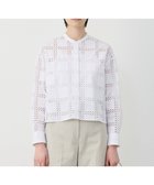 【アイシービー/iCB】のスクエアエンブロイダリー クロップドシャツ 人気、トレンドファッション・服の通販 founy(ファニー) ファッション Fashion レディースファッション Fashion for Women トップス・カットソー Cut & Sew Tops シャツ・ブラウス・オフィスカジュアル Elegant Blouses & Button-Ups アイレット Eyelet Lace 春 Spring カフス Cuff Design クロップド Cropped, Short Length タフタ Taffeta, Structured Fabric チェック Check, Plaid, Tartan 羽織 Haori, Light Jacket 無地 Plain, Solid Color S/S・春夏 SS, Spring/Summer, Warm Season 夏 Summer 2026年 2026 thumbnail オフホワイト|ID: prp329100004864366 ipo3291000000036202052