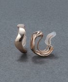 【フィービィー/phoebe】の〈痛くないシリーズ/金属アレルギー対応〉リップルフープライトフィットイヤリング フープイヤリング/シンプル/変形 シャンパンゴールド|ID: prp329100004864380 ipo3291000000036202178