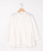 【組曲/KUMIKYOKU】の【先行予約】エンブロイダリーレーススタンドネック ブラウス 人気、トレンドファッション・服の通販 founy(ファニー) ファッション Fashion レディースファッション Fashion for Women トップス・カットソー Cut & Sew Tops シャツ・ブラウス・オフィスカジュアル Elegant Blouses & Button-Ups アイレット Eyelet Lace 春 Spring ギャザー Gathered, Ruffled スキッパー Skipper, Open Collar ノースリーブ Sleeveless, No-Sleeve ボーダー Border, Stripe 羽織 Haori, Light Jacket レース Lace, Lace Fabric S/S・春夏 SS, Spring/Summer, Warm Season 夏 Summer thumbnail ホワイト系|ID: prp329100004864388 ipo3291000000036202241