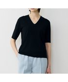 【アイシービー/iCB】の【先行予約・WEB限定カラーあり】 シンセティックハイゲージ 半袖Vネックニット 人気、トレンドファッション・服の通販 founy(ファニー) ファッション Fashion レディースファッション Fashion for Women トップス・カットソー Cut & Sew Tops ニット Knit Tops & Sweaters Vネックトップス V-Neck Tops / V-Cut Neckline Shirts インナー Innerwear 春 Spring カーディガン Cardigan, Knitwear シンプル Simple, Minimal ジャケット Jacket, Outerwear セーター Sweater, Knitwear 半袖 Short Sleeve, Half Sleeve リラックス Relax, Relaxed Fit ロング Long, Long-Length S/S・春夏 SS, Spring/Summer, Warm Season 夏 Summer エレガント 上品 Elegant 2026年 2026 thumbnail ブラック|ID: prp329100004864409 ipo3291000000036202519