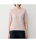 【アイシービー/iCB】の【先行予約・WEB限定カラーあり】 シンセティックハイゲージ 半袖Vネックニット 人気、トレンドファッション・服の通販 founy(ファニー) ファッション Fashion レディースファッション Fashion for Women トップス・カットソー Cut & Sew Tops ニット Knit Tops & Sweaters Vネックトップス V-Neck Tops / V-Cut Neckline Shirts インナー Innerwear 春 Spring カーディガン Cardigan, Knitwear シンプル Simple, Minimal ジャケット Jacket, Outerwear セーター Sweater, Knitwear 半袖 Short Sleeve, Half Sleeve リラックス Relax, Relaxed Fit ロング Long, Long-Length S/S・春夏 SS, Spring/Summer, Warm Season 夏 Summer エレガント 上品 Elegant 2026年 2026 thumbnail ピンク|ID: prp329100004864409 ipo3291000000036202520