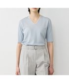 【アイシービー/iCB】の【先行予約・WEB限定カラーあり】 シンセティックハイゲージ 半袖Vネックニット 人気、トレンドファッション・服の通販 founy(ファニー) ファッション Fashion レディースファッション Fashion for Women トップス・カットソー Cut & Sew Tops ニット Knit Tops & Sweaters Vネックトップス V-Neck Tops / V-Cut Neckline Shirts インナー Innerwear 春 Spring カーディガン Cardigan, Knitwear シンプル Simple, Minimal ジャケット Jacket, Outerwear セーター Sweater, Knitwear 半袖 Short Sleeve, Half Sleeve リラックス Relax, Relaxed Fit ロング Long, Long-Length S/S・春夏 SS, Spring/Summer, Warm Season 夏 Summer エレガント 上品 Elegant 2026年 2026 thumbnail サックスグレー|ID: prp329100004864409 ipo3291000000036202526