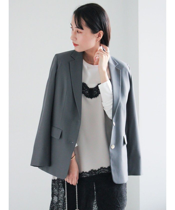 【テチチ/Te chichi】のシングルブレストテーラードジャケット《2026 spring catalog item》 インテリア・キッズ・メンズ・レディースファッション・服の通販 founy(ファニー) https://founy.com/ ファッション Fashion レディースファッション Fashion for Women アウター Coat / Outerwear Collection レディースジャケット・軽アウター Jackets テーラードジャケット / 通勤・きれいめスタイル Tailored Jackets & Blazers 2026年 2026 おすすめ Recommended / Our Picks ジャケット Jacket, Outerwear スラックス Slacks, Dress Pants デニム Denim, Jeans Material バランス Balance, Style Balance 夏 Summer S/S・春夏 SS, Spring/Summer, Warm Season A/W・秋冬 Autumn/Winter |ID: prp329100004864431 ipo3291000000036202869