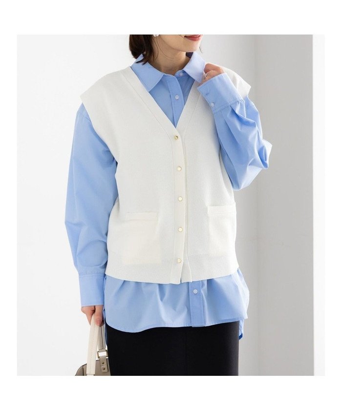 【テチチ/Te chichi】の総針ポケット付きVネックベスト《2026 spring catalog item》 インテリア・キッズ・メンズ・レディースファッション・服の通販 founy(ファニー) https://founy.com/ ファッション Fashion レディースファッション Fashion for Women アウター Coat / Outerwear Collection トップス・カットソー Cut & Sew Tops ニット Knit Tops & Sweaters ベスト&ジレ / 重ね着スタイル Vests & Gilets Vネックトップス V-Neck Tops / V-Cut Neckline Shirts 2026年 2026 インナー Innerwear キャミソール Camisole, Spaghetti Strap Top セーター Sweater, Knitwear フロント Front, Front Design ベスト Vest, Waistcoat ポケット Pocket, Pocket Detail メタル Metal, Metal Parts リラックス Relax, Relaxed Fit ロング Long, Long-Length エレガント 上品 Elegant 夏 Summer 春 Spring S/S・春夏 SS, Spring/Summer, Warm Season A/W・秋冬 Autumn/Winter |ID: prp329100004864435 ipo3291000000036202928